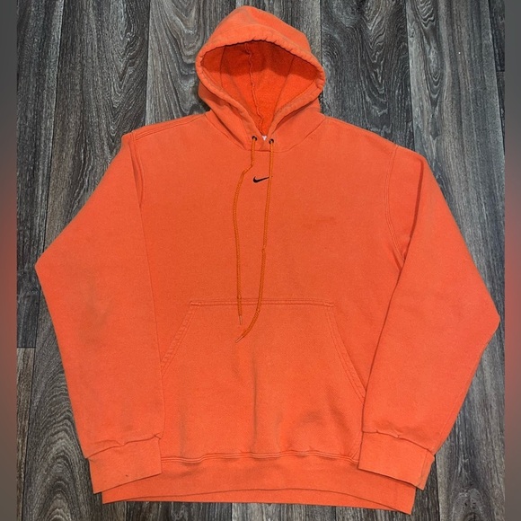 Vintage 90s Nike Center Swoosh Hoodie Oversized Rare Colorway